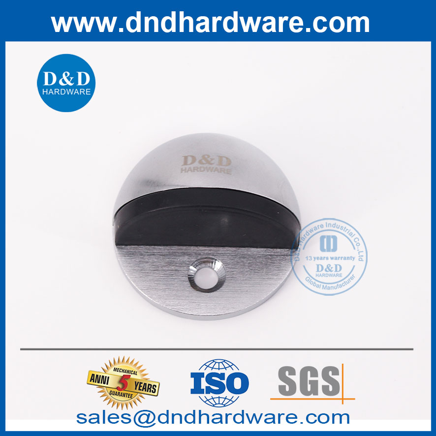 สังกะสีอัลลอยด์ฮาล์ฟมูนซาตินโครเมี่ยมประตูกลางแจ้งหยุด DDDS004