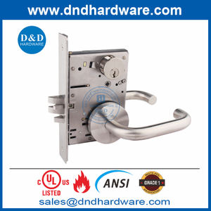Ansi Grade 1 Mortice Lock Ul SS304 Lock de porta de madeira para banheiro público-ddal09 f09