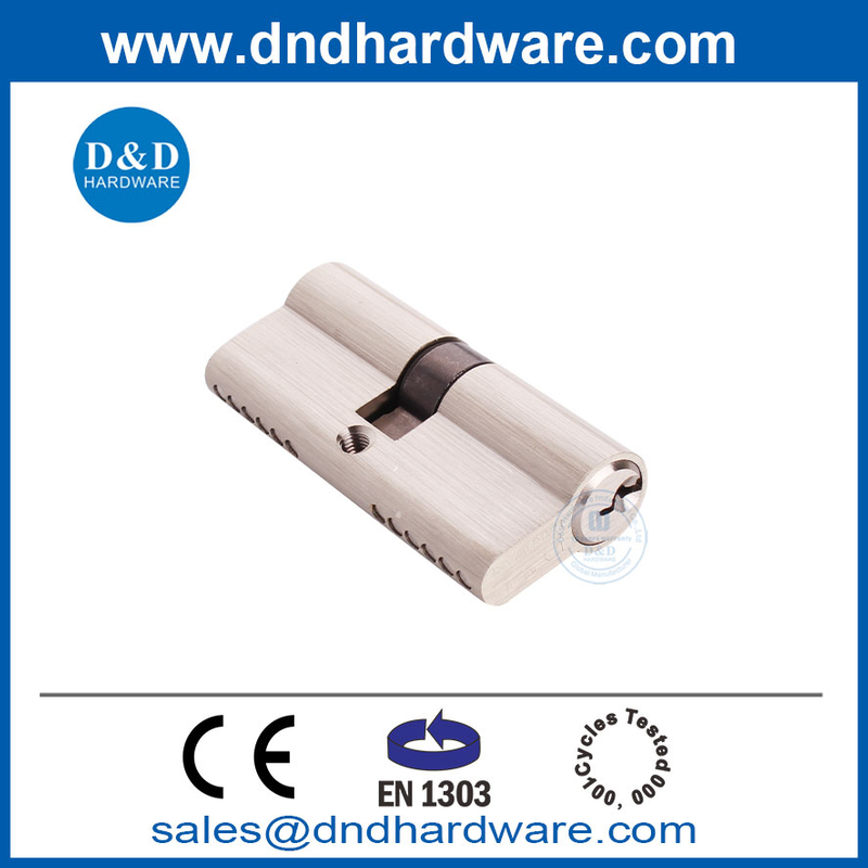  การออกแบบใหม่รับประกันคุณภาพประตูล็อคกระบอกทองเหลืองความปลอดภัย EN1303 Cylinder-DDLC003