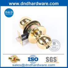 ล็อคประตูมือจับทองเหลืองโปแลนด์ในโลหะผสมสังกะสีสำหรับประตูเหล็ก DDLK062