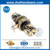 ทองเหลืองขัดเงาและสีดำประตู knobset ในโลหะผสมสังกะสีสำหรับห้องนอน DDLK042