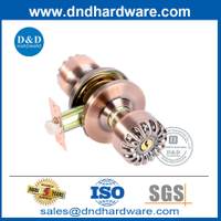 ทองแดงสีทองคำโบราณ alloy knobset สำหรับที่อยู่อาศัยนอกประตู DDLK049