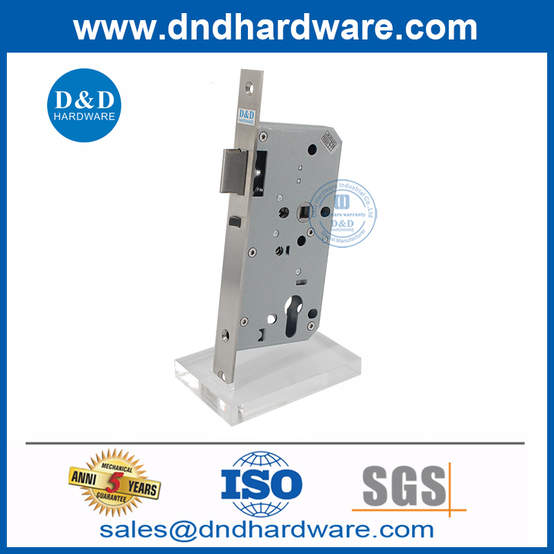 ฮาร์ดแวร์ประตูหน้า SUS304 ประตูรักษาความปลอดภัยล็อคประตูห้องเรียนล็อค DDML015