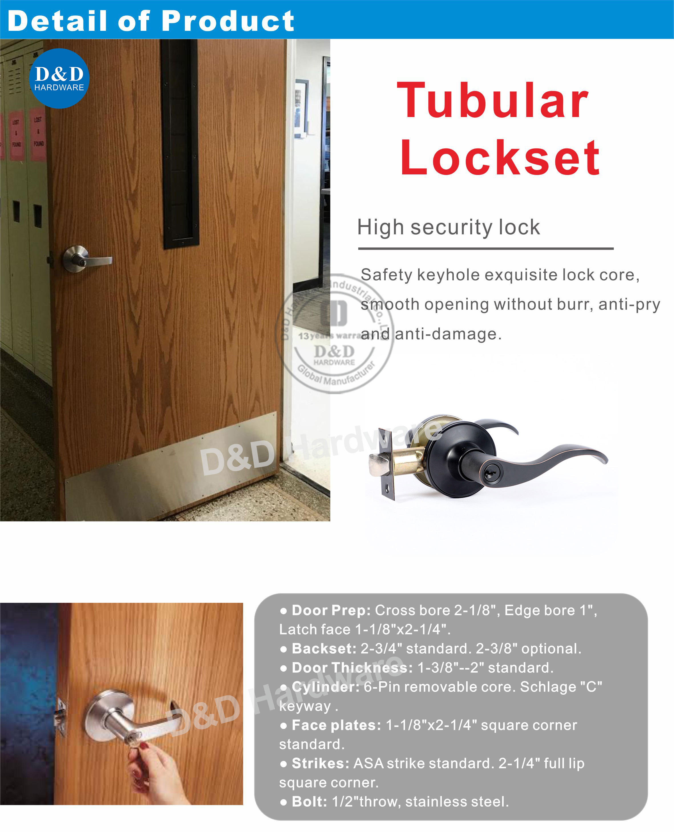 Tubular-Lockset-DDLK086