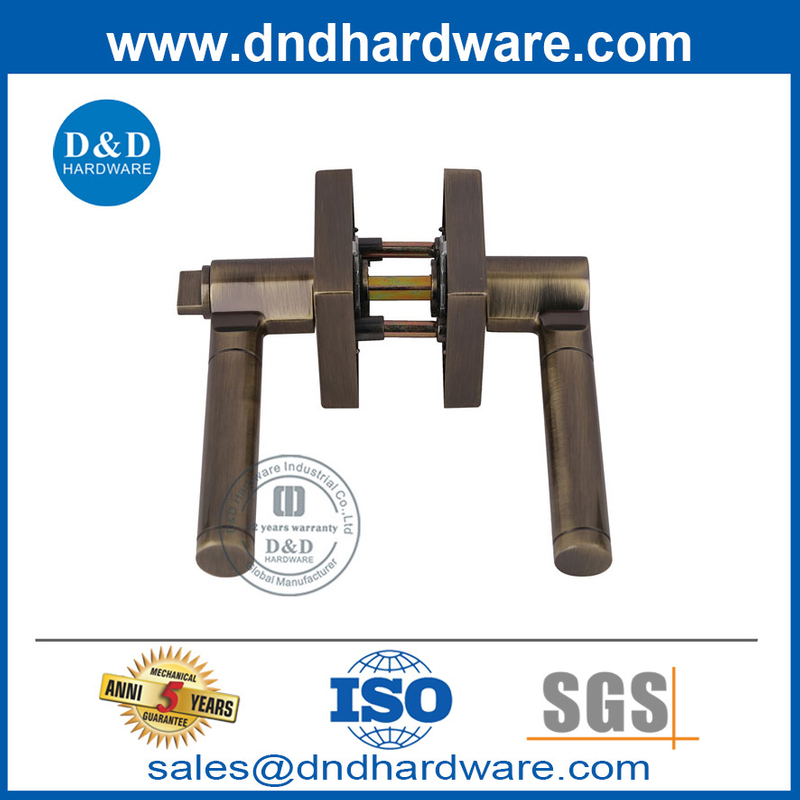 ชุดจตุรัสทองเหลืองโบราณจอมอัลลอยด์ล็อคเซ็ตสำหรับ Inside Door-DDLK089