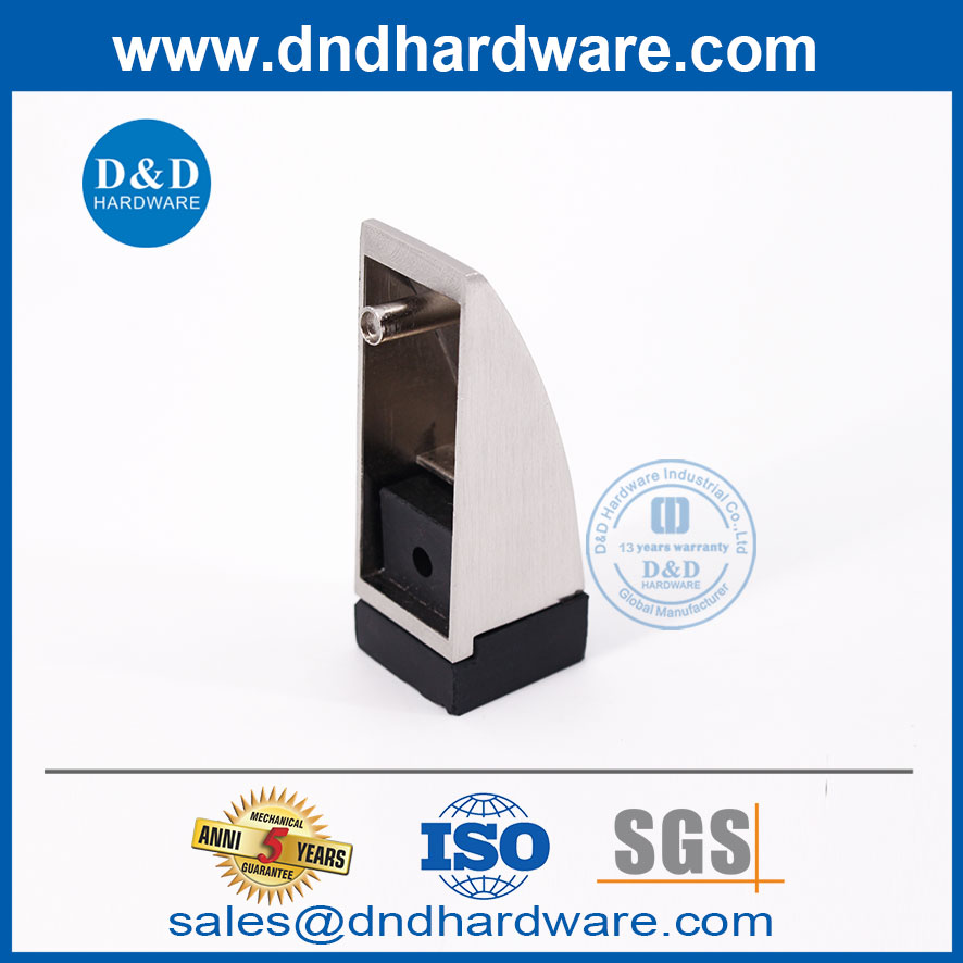 Alloy Alloy Contemporary Rubber Commercial Door Stop-DDDS013