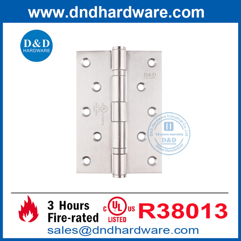  5 นิ้ว UL SS316 ZIG-ZAG SYMMETRICAL HINGE สำหรับประตูไฟ DDSS005-FR-5X3.5X3