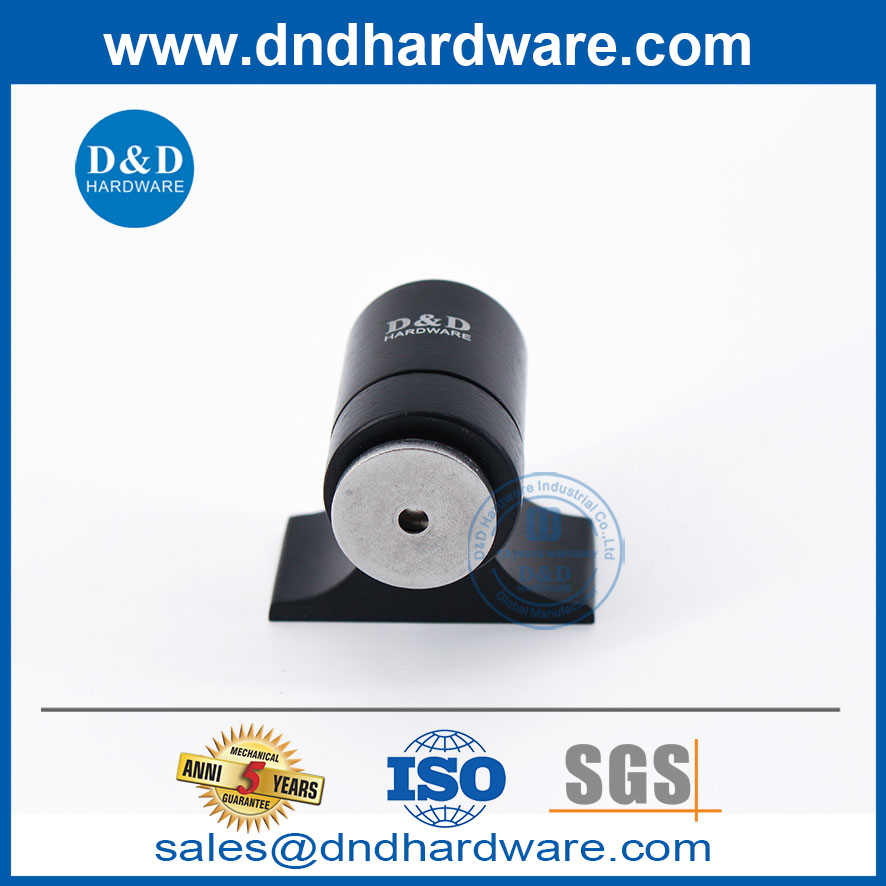 สแตนเลสสตีลแมตต์ประตูแม่เหล็กสีดำหยุดสำหรับประตูภายนอก DDDS033