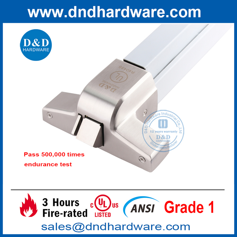 SS304 Dispositivos de travamento de saída de emergência ANSI UL com classificação de fogo SS304 Bar-DDPD005