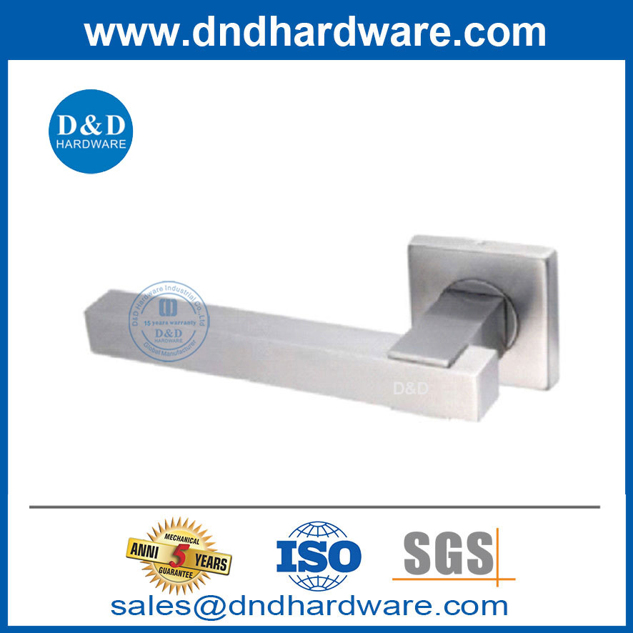 การออกแบบง่ายสแตนเลสสแควร์สแควร์ท่อกลวงกลวงประตูมือจับ DDTH048