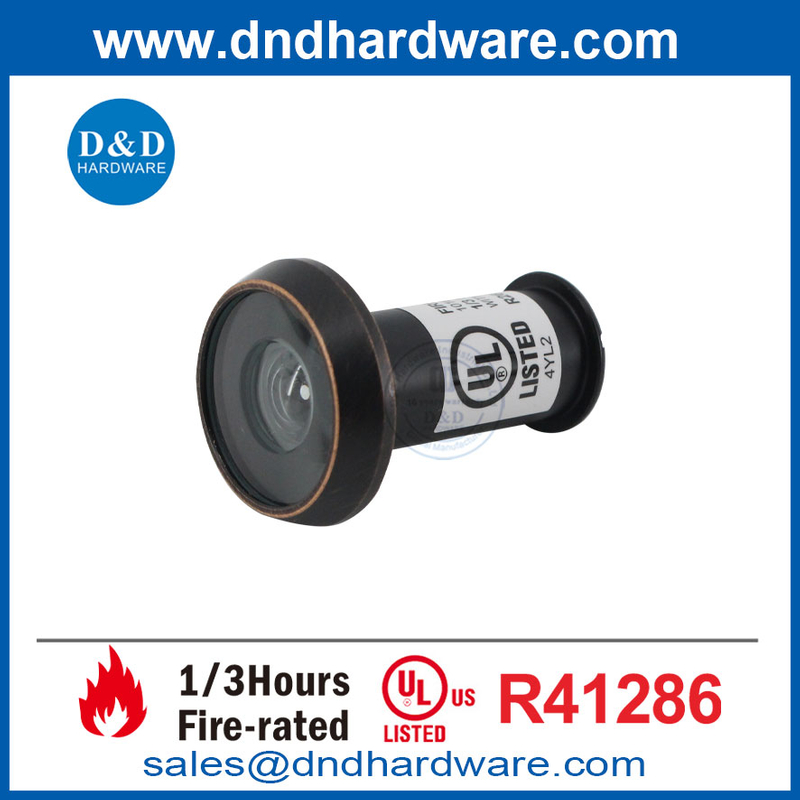 UL Fire จัดอันดับ Home Home 180 องศา Orb ประตูหน้า Peephole Eye Viewer-DDDV010