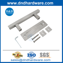 สแตนเลสซาตินสตีลสองสี่เหลี่ยมสี่เหลี่ยมเลื่อนประตูโรงนามือจับ DDBD104