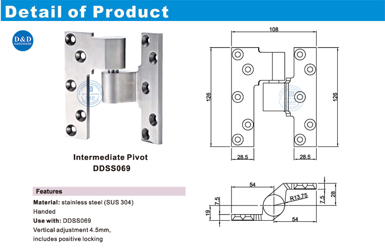 Engsel pintu pivot 