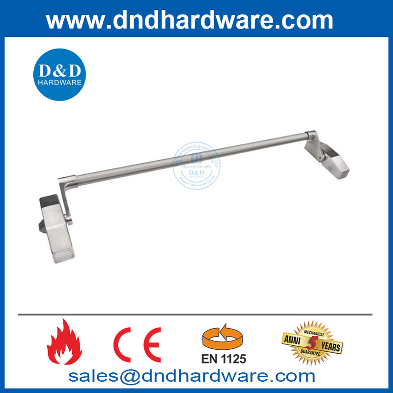อุปกรณ์หลบหนีความปลอดภัยในกรณีฉุกเฉิน Anti Panic Exit Device Exit Device Lock Push Bar-DDPD047