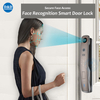 การจดจำใบหน้า 3 มิติ Fingerpint Smart Door Lock พร้อมวิธีปลดล็อคหลายวิธี DDEL001