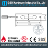 Edelstahl Grade 304 langer bündiger Türriegel für vordere Metalltür-DDDB011