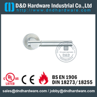 304 Kelas Antirust Designer Lever Handle pada Rose untuk Pintu Internal -DDSH018