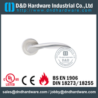 Stainless Steel 304 Thread Jenis Solid Lever Handle untuk Fire-Rated Doors-DDSH026