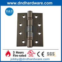 SS304 Latão Antigo Classificação Contra Fogo Dobradiça de Porta para Porta de Metal -DDSS001