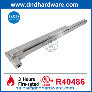 ANSI UL Listado contra incêndio e classificado como SUS304 barra de pressão da porta de saída de emergência-DDPD004