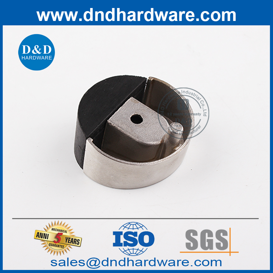El mejor tope de puerta de entrada de metal de goma de aleación de zinc para la venta-DDDS006