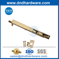 8 นิ้วทองเหลืองทองเหลือง SS สลักเกลียวฟลัชหนักสำหรับประตูไม้ DDDB001