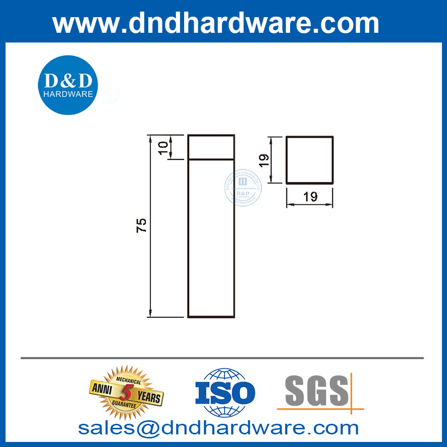 ประตูที่ทันสมัยหยุดประตูสแตนเลสสต็อกบนผนังสำหรับตลาดตะวันออกกลาง DDDS049