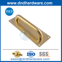 ซาตินทองเหลืองสแตนเลสสตีลสแควร์ประเภทประตูดึงที่จับพร้อมแผ่น DDPH023
