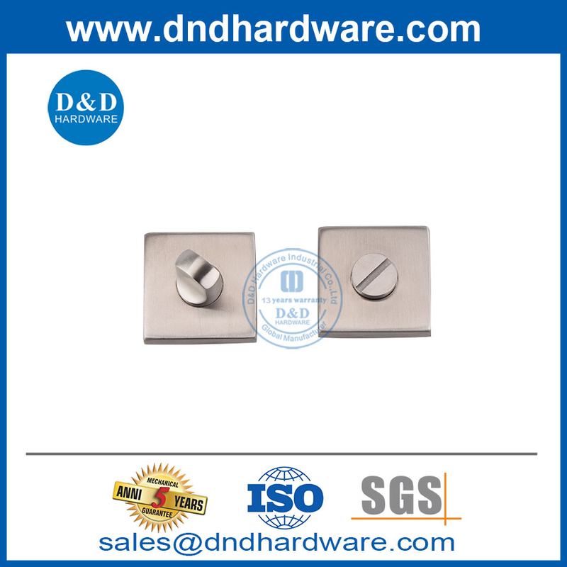 ประเภทสแตนเลสสตีลห้องน้ำแบบ thumbturn และปล่อยด้วยตัวบ่งชี้ DDIK008