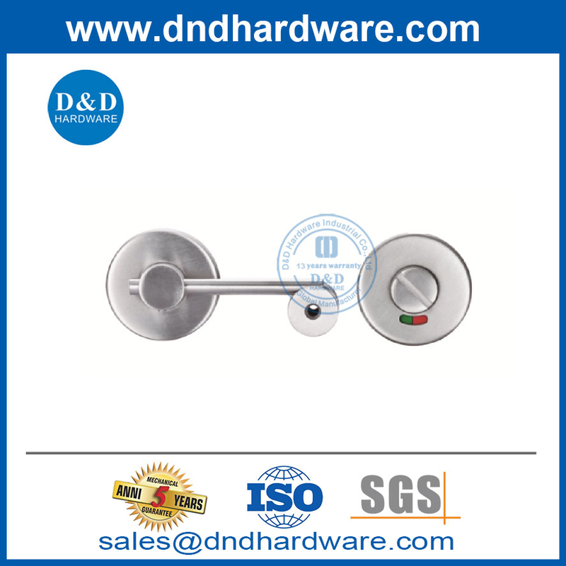 SS304 คันโยกประเภท thumbturn และปล่อยพร้อมตัวบ่งชี้สำหรับ ToLiet door-ddik006