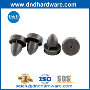 ฮาร์ดแวร์ acccessories สีเทาประตูยางเครื่องเงียบสำหรับเฟรมโลหะกลวง DDRS001