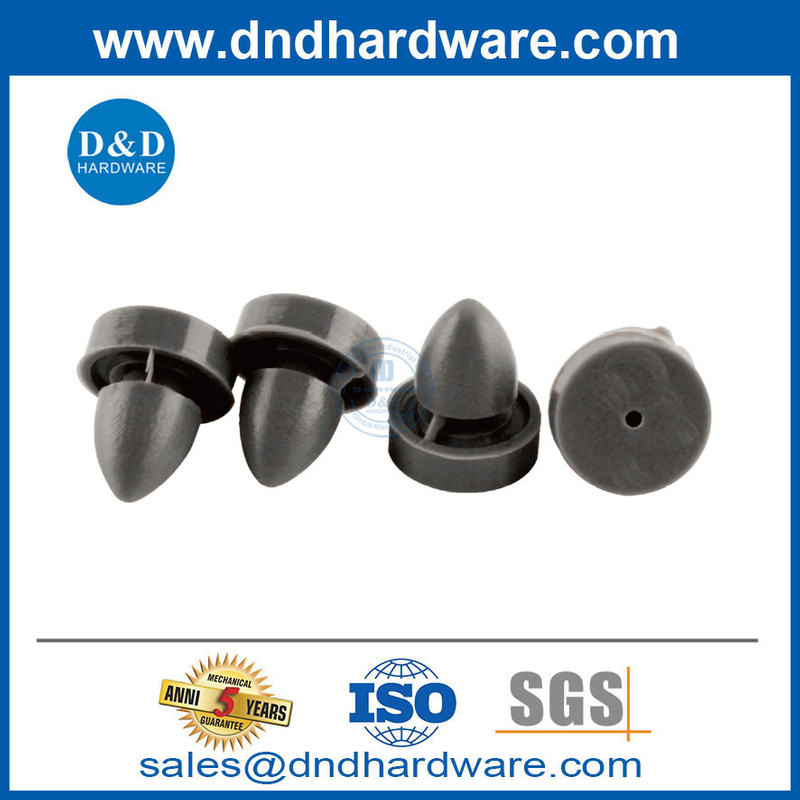 ฮาร์ดแวร์ acccessories สีเทาประตูยางเครื่องเงียบสำหรับเฟรมโลหะกลวง DDRS001