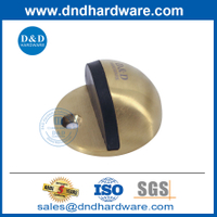 Moden Satin Brass Stainless Steel Floor ประตูโลหะหยุด DDDS001