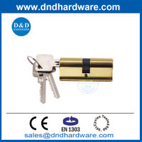 EN1303 โปรไฟล์ทองเหลืองขัดทองเหลืองทองเหลืองสองเปิดเปิดประตูปลอดภัยกระบอกสูบ DDLC003