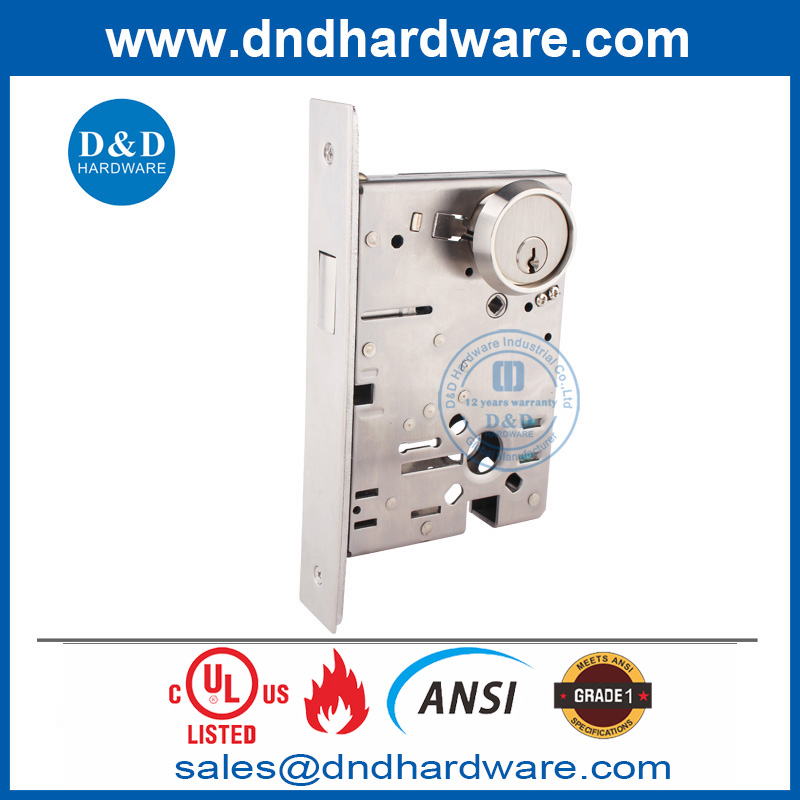 sus304 ul ansi ผู้สำเร็จการศึกษา 1 Deadbolt Dead Lock สำหรับห้องน้ำ dog-ddal17 f17