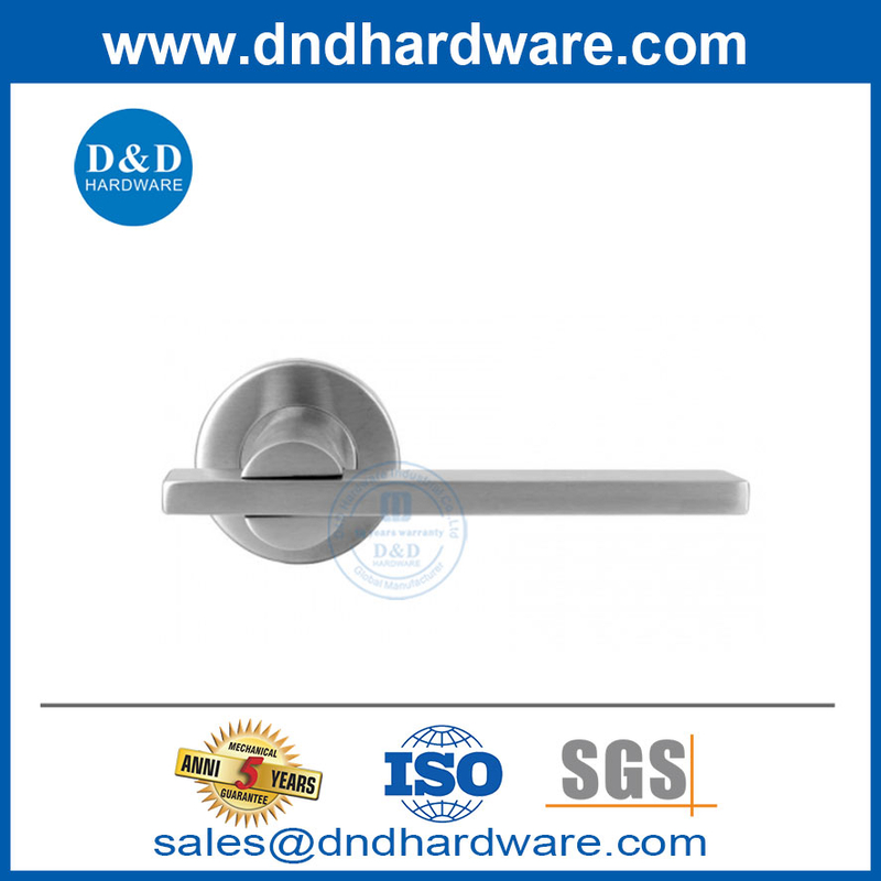 ประตูภายในคุณภาพสูง 304 ท่อสแตนเลสประเภทคันโยกประตูมือจับ DDTH041