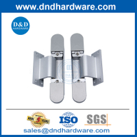 โลหะผสมสังกะสีและอลูมิเนียมประตูลับฮาร์ดแวร์บานพับไม้ปรับได้ DDCH017