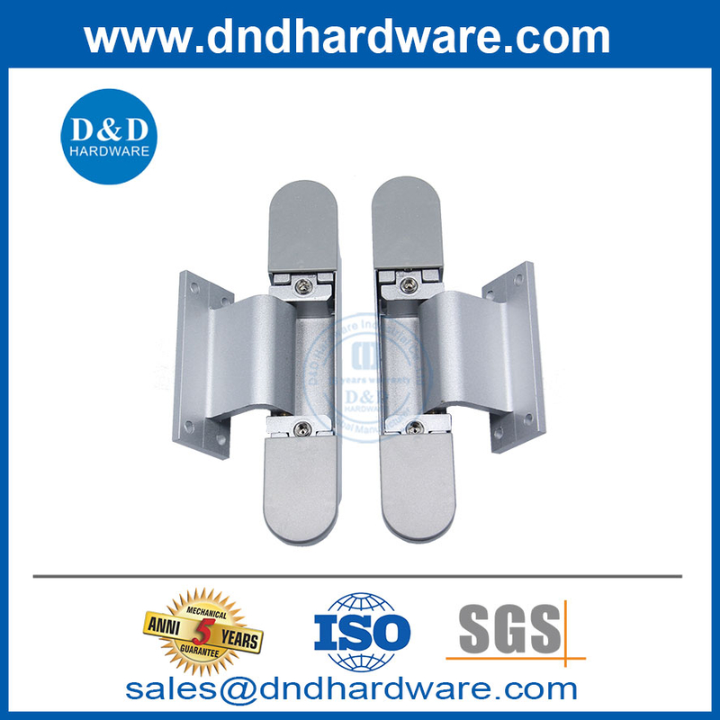 180 องศา HIDNED HINGE โลหะผสมสังกะสีและอลูมิเนียมปรับบานพับประตูที่ปกปิดได้ DDCH017