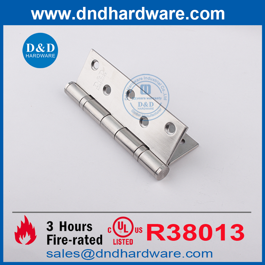  5 นิ้ว UL SS316 ZIG-ZAG SYMMETRICAL HINGE สำหรับประตูไฟ DDSS005-FR-5X3.5X3