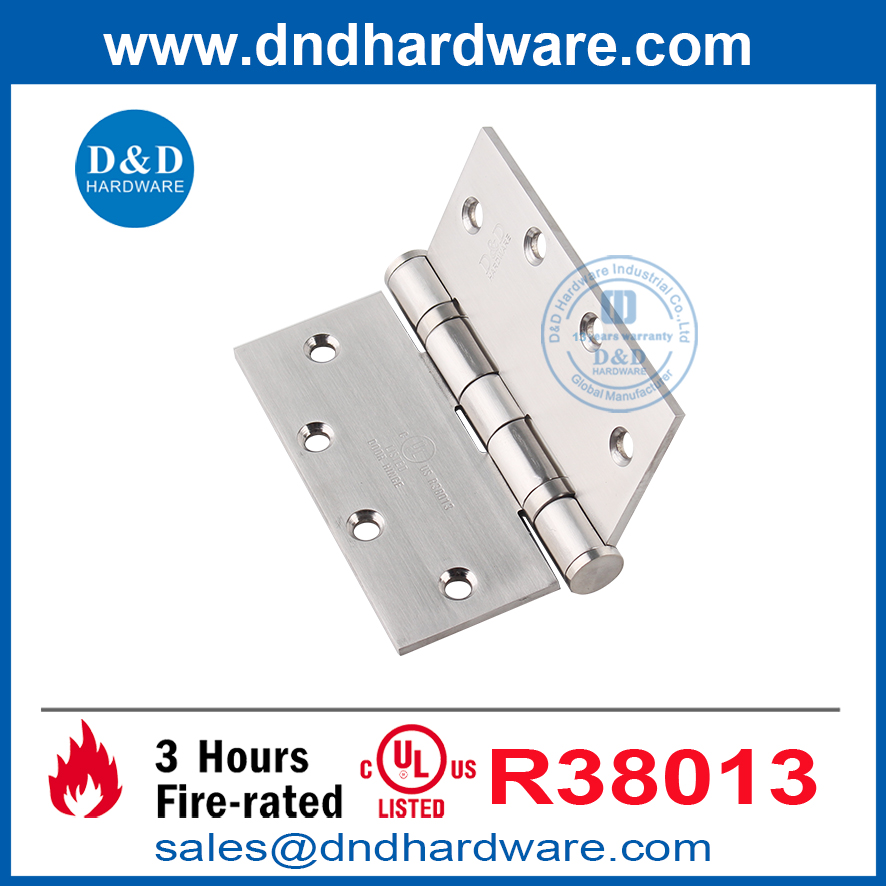 บานพับประตูภายในที่มีคุณภาพสูง SS304 ด้วย UL-DDSS006-FR-5X5X4.6.6