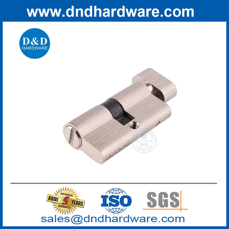 Euro Solid Brass Double Keys Cylinder Security Anti Drill 60 มม. Lock Cylinders-DDLC007