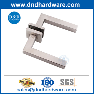 独特的门把银色不锈钢正方形内部现代门把手ddth019