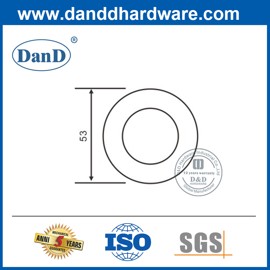 Escutcheon ความปลอดภัยสแตนเลสสตีลมาตรฐานมาตรฐานสำหรับ Door-DDES009
