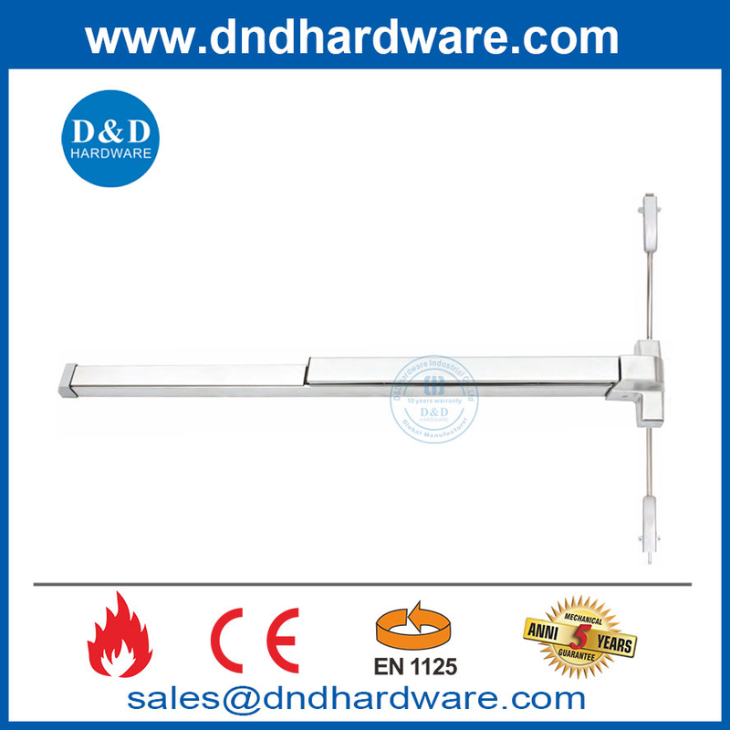 สองจุดล็อคประตูฉุกเฉินสองครั้ง Escape Panic Push Bar Ce EN1125-DDPD028