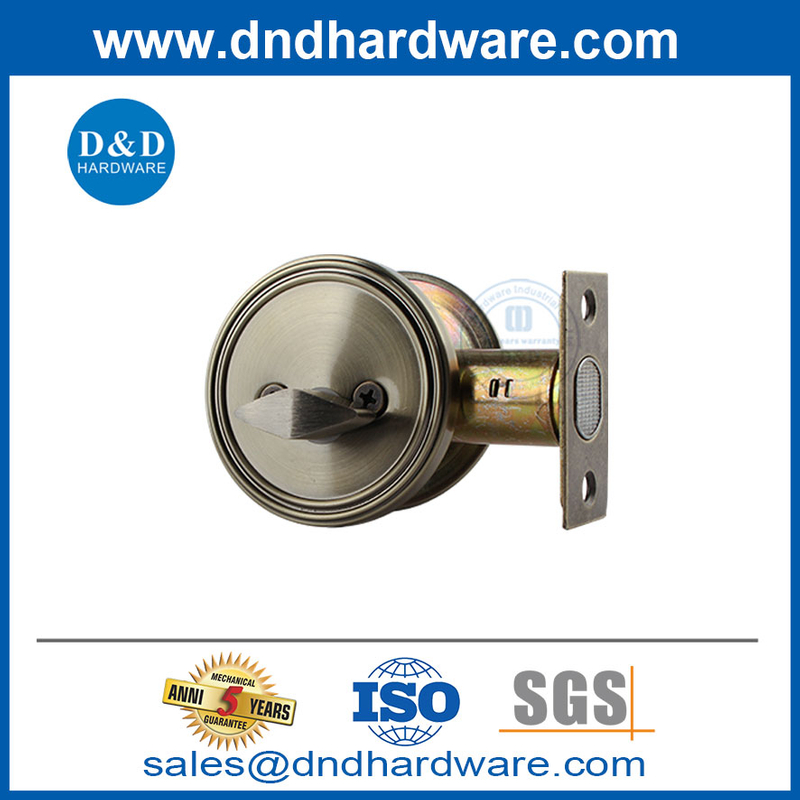 สแตนเลสสตีลคันโยกทองเหลืองด้านหน้าเข้าล็อกเซ็ต Deadbolt Lock-DDLK008