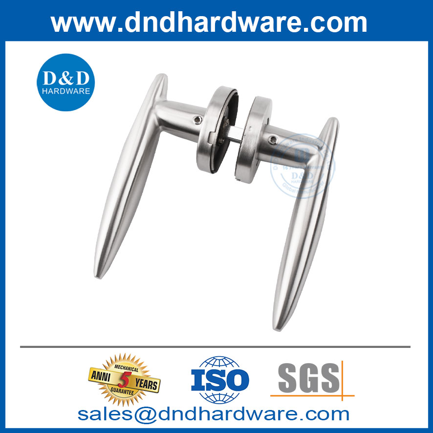Round Rosette Stainless สตีลประตูด้านหน้ามือจับ DDSH020