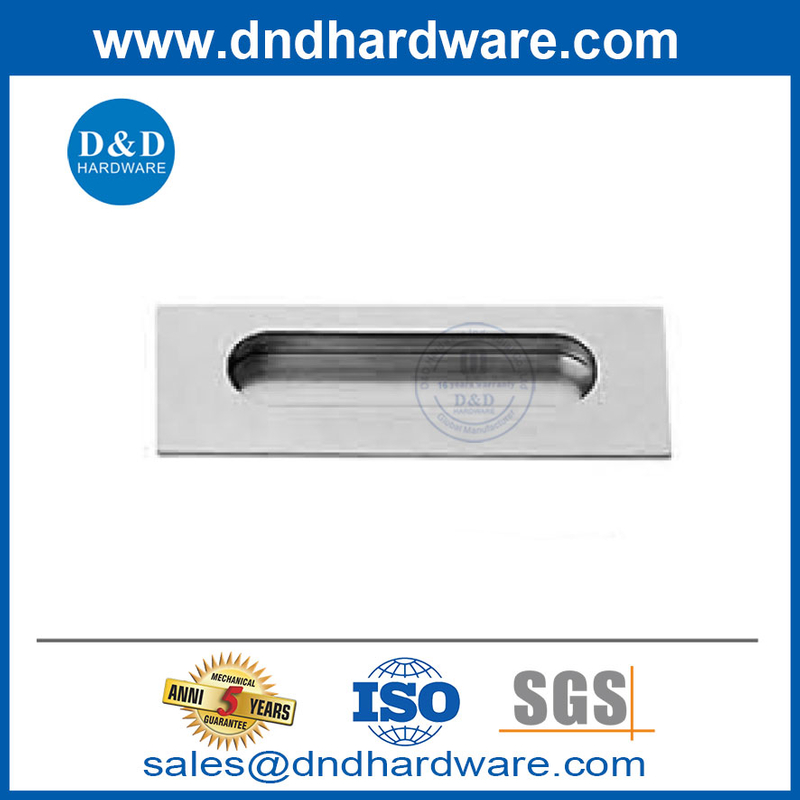 ตู้สแตนเลสสตีลดึงมือจับเฟอร์นิเจอร์ฮาร์ดแวร์ตู้ครัวประตูมือจับ DDFH074