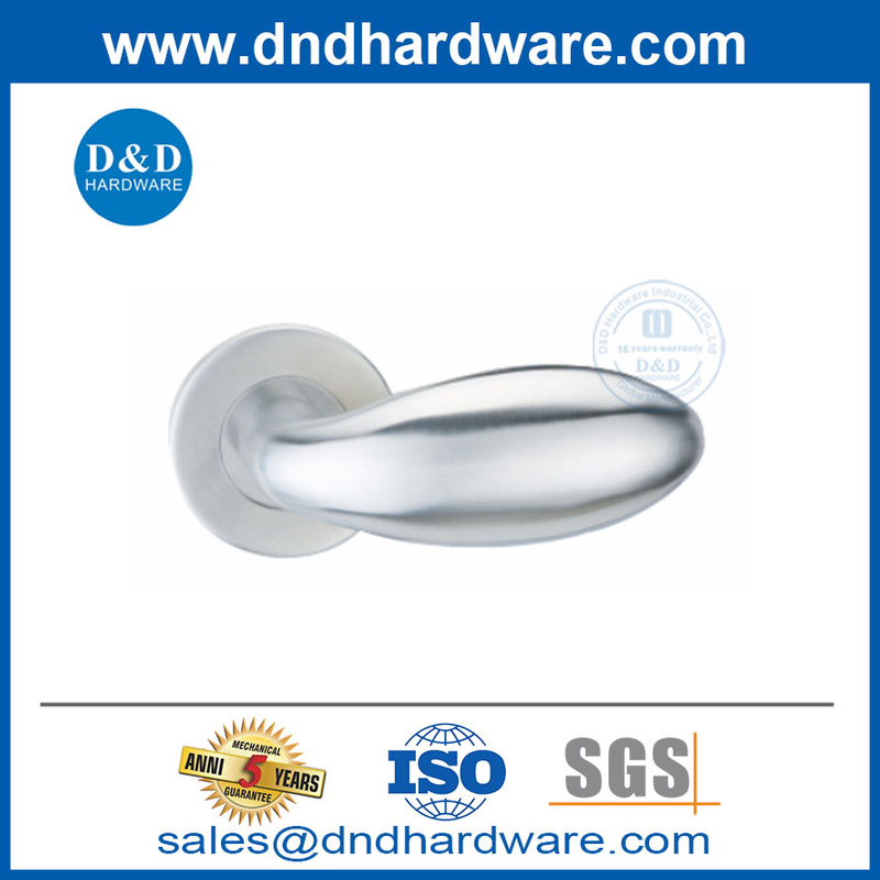 Round Rosette Room Type Door Handle Knob สำหรับสนามบิน DDSH030