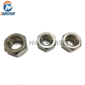 Tuercas hexagonales hexagonales de acero inoxidable DIN934 A2-70 SS304