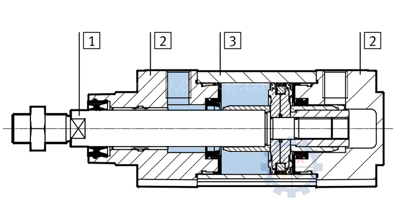 Cylindre pneumatique de marque de Festo